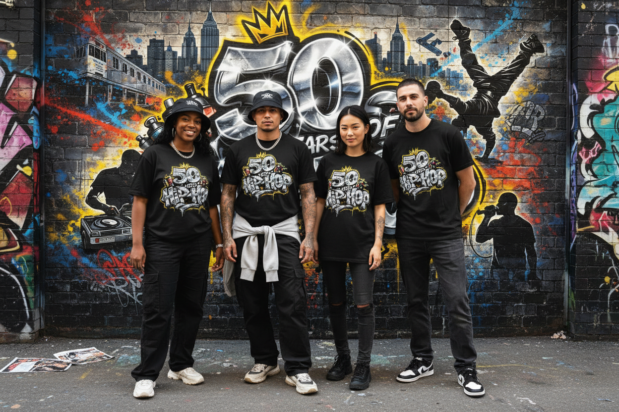 50 Years Hip Hop Tee Lifestyle