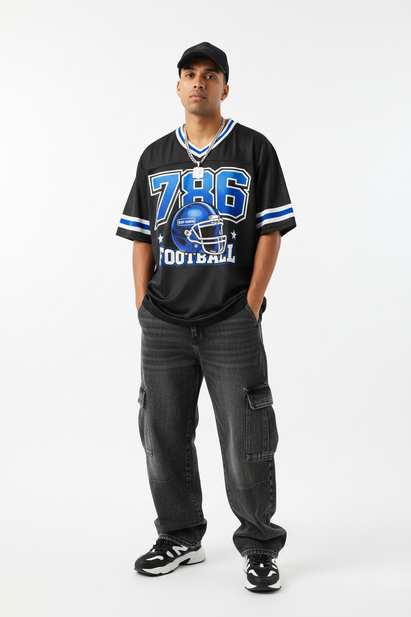 786 Football Jersey Model Shot