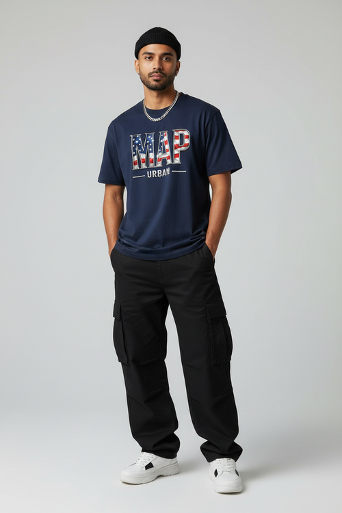 American Pride Tee Navy Blue