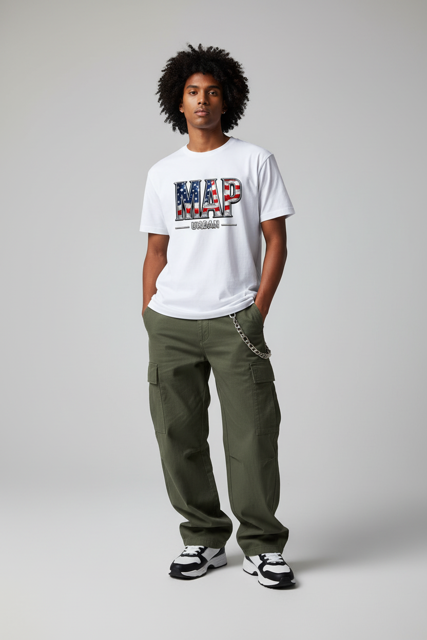 American Pride Tee White