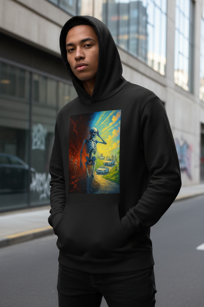 Choice Heaven or Hell Graphic Hoodie