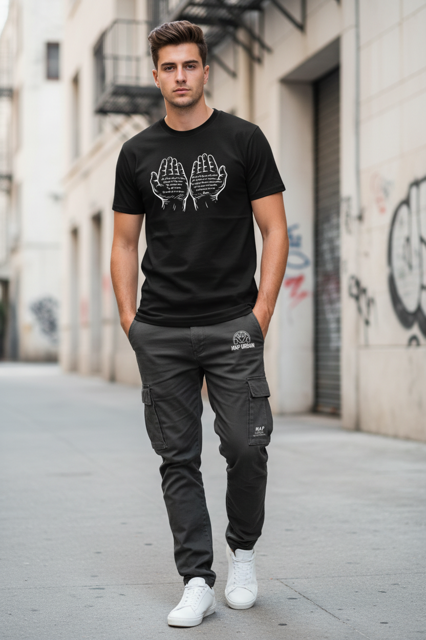 Praying Hands Graphic T-Shirt