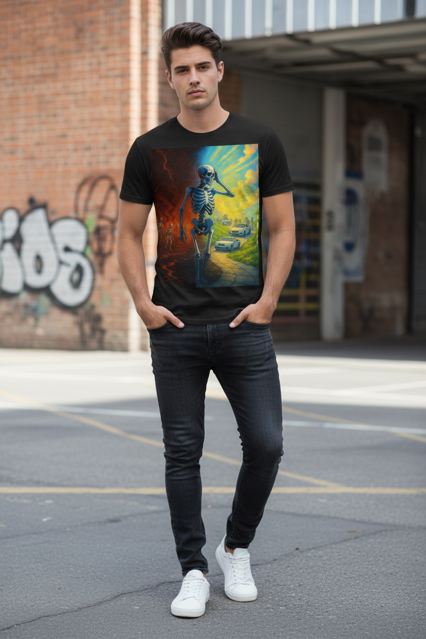 Choice Heaven or Hell Graphic T-Shirt